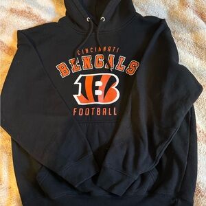 NFL Cincinnati Bengals Black and Orange Hoodie